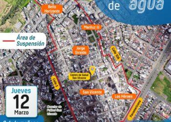 Ojo, Pasto: habrá corte de agua este 12 de marzo en seis barrios de la ciudad