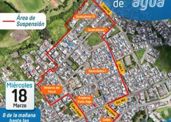 Suspensión programada de agua afectará varios barrios de Pasto este 18 de marzo