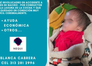Un bebé de 8 meses lucha por vivir en La Cocha: familia campesina pide apoyo urgente