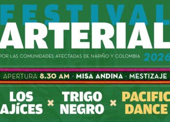Festival Arterial 2026 reunirá a más de 15 agrupaciones musicales en Pasto por las comunidades afectadas de Nariño y Colombia